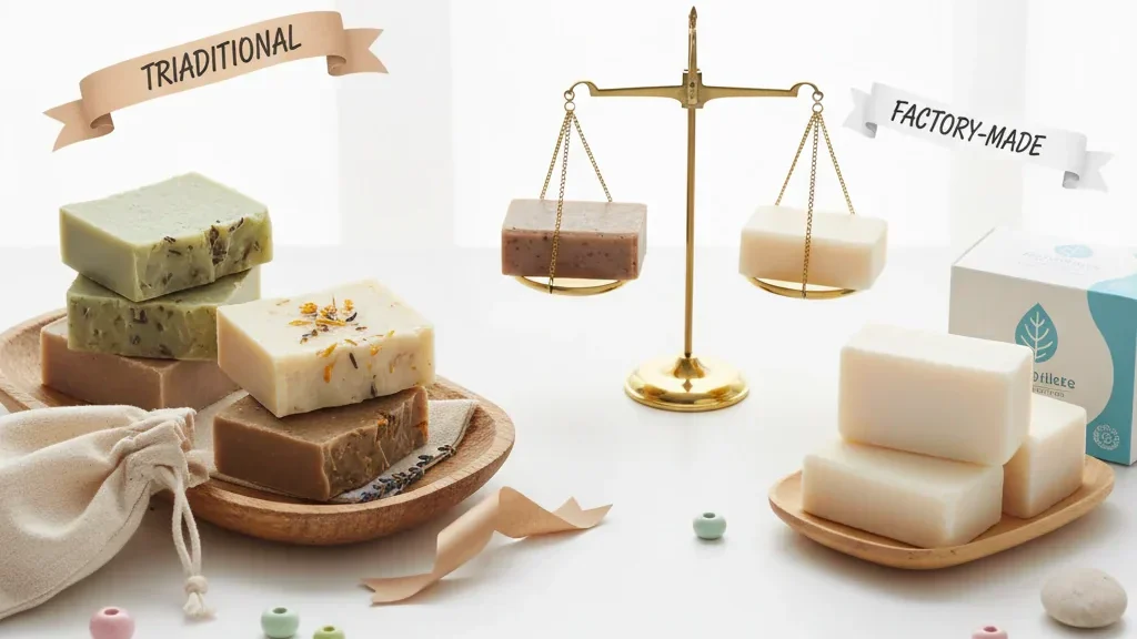 Best Natural Soap vs factory soap
