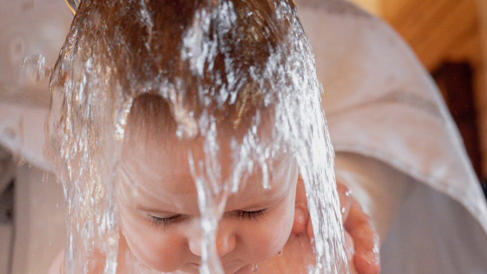natural soap for babies close up shot of a topless baby taking a bath