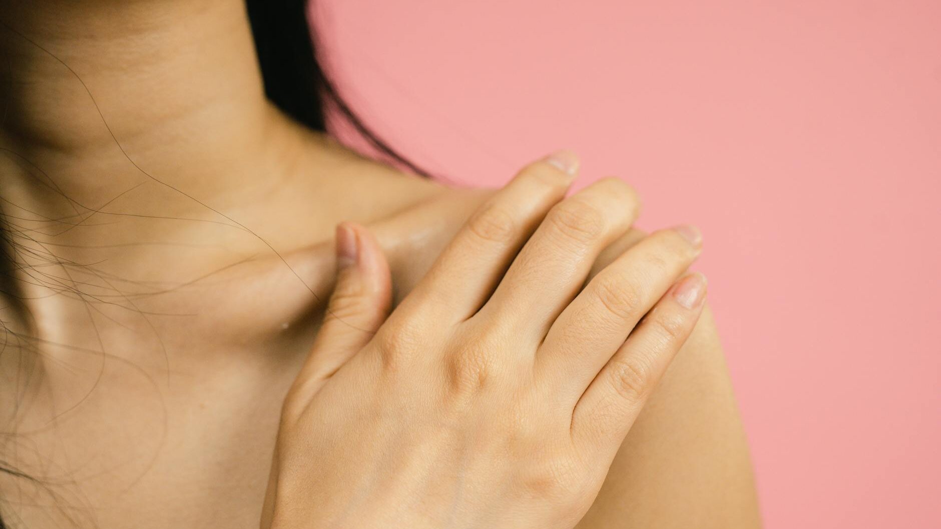 skin itches after showering close up of woman elbow and hand