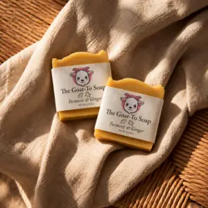 Turmeric Goat Milk Soap 2-Pack – Ginger & Orange